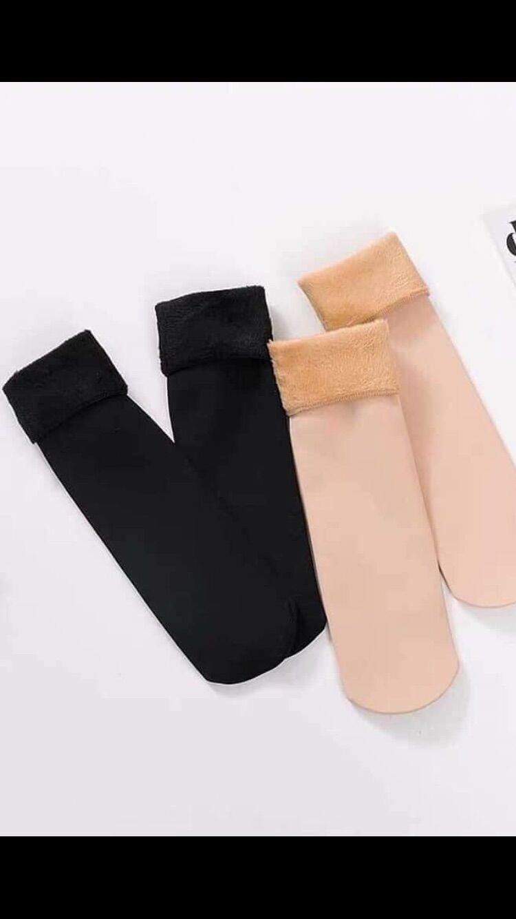 Sét 10 đôi tất nỉ lót lông giữ ấm