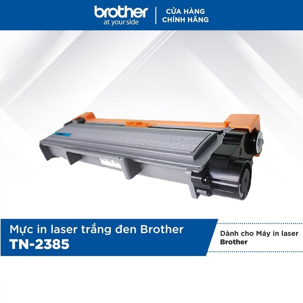 Mực in laser trắng đen Brother TN2385 cho máy in HLL2321D/2361DN/2366DW/DCPL2520D/MFCL2701D/2701DW