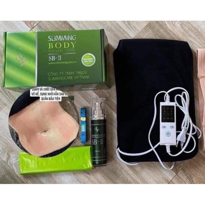 Bộ ủ nóng quấn bụng tan mỡ giảm eo slimming body sb2 chính hãng, đai ủ nóng sb2 cải tiến giúp thải mỡ định hình vòng eo.
