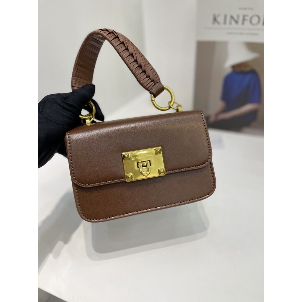 Túi C.K quai đan size 17 khoá gập xuất dư