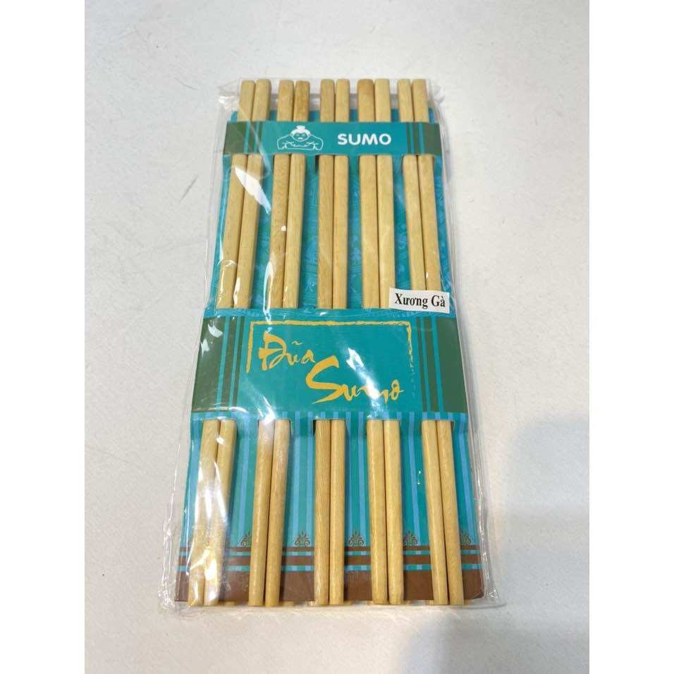🔥 Set 10 Đôi Đũa Gỗ Ăn Cơm (dài 25cm, có 2 Mẫu)