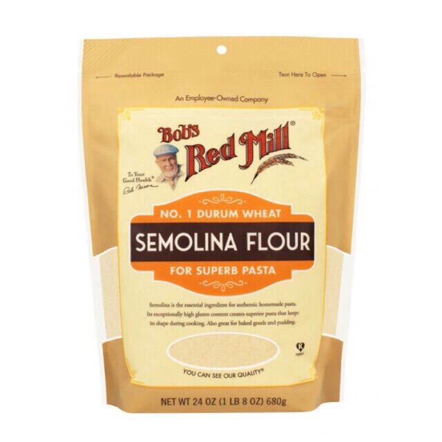 Bột Mì Semolina Non- GMO Bob s Red Mill - Whole Semelina Flour 680g - Date