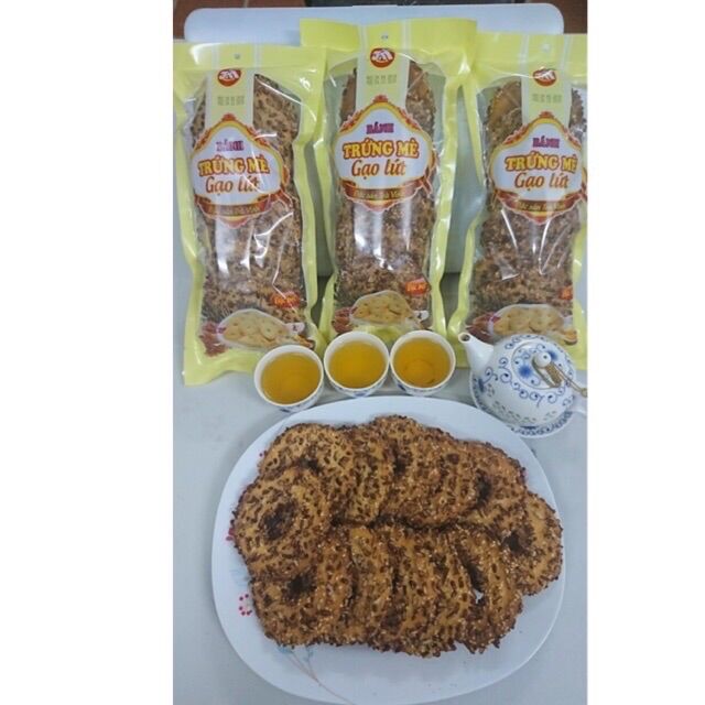 Bánh trứng mè gạo lứt đặc biệt thơm ngon