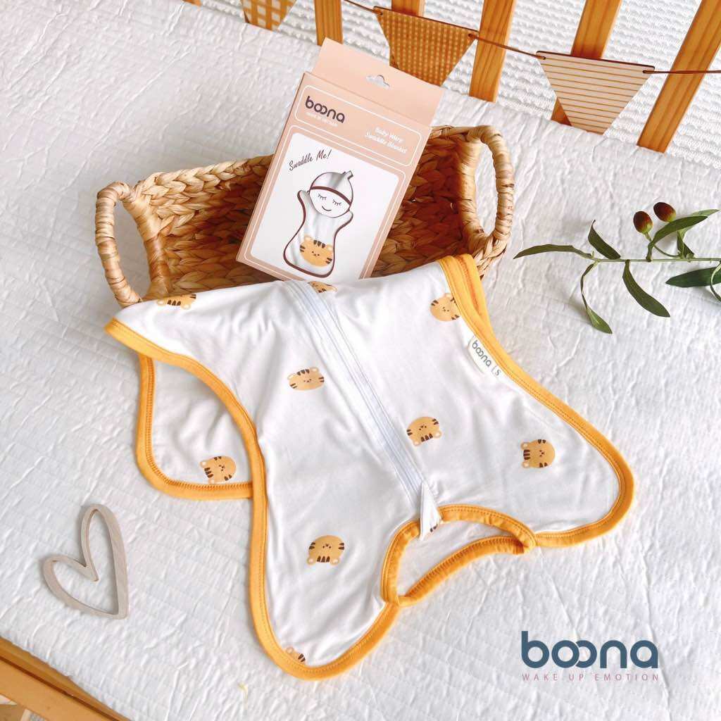 Nhộng Chũn Quấn Chũn Cho Bé Sơ Sinh Boona Chất mềm mại giúp bé ngủ ngon sâu giấcu