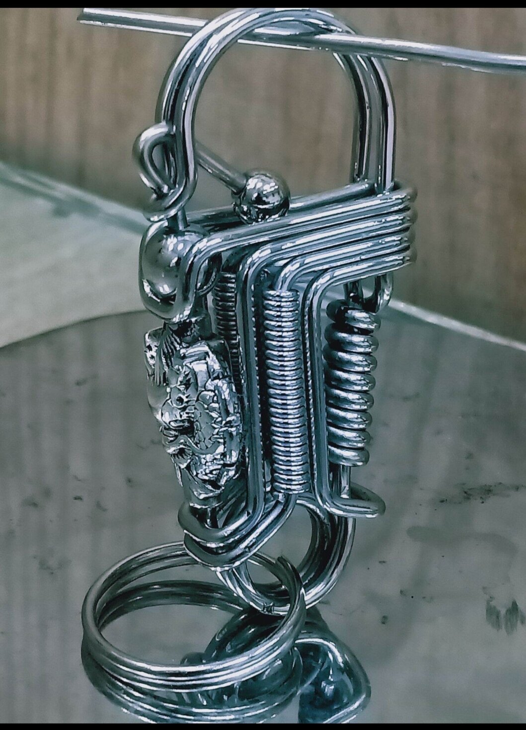 móc khóa inox đầu rồng.đep