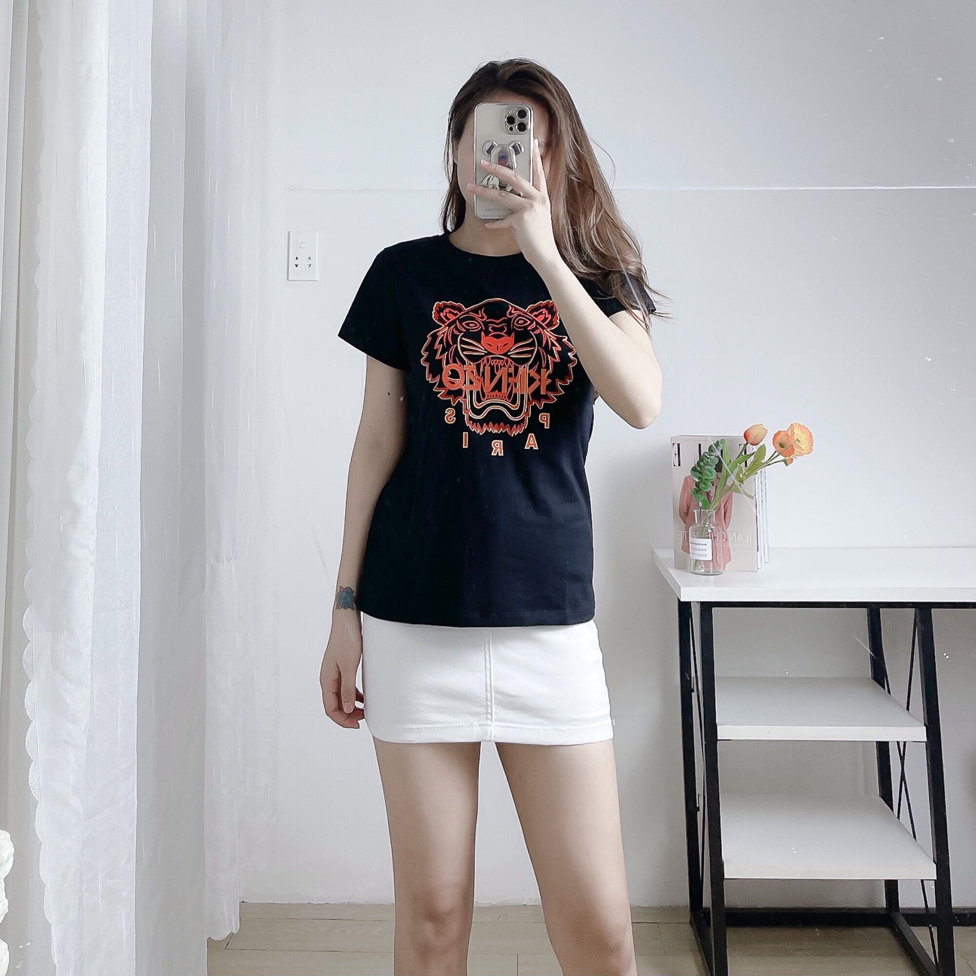 Áo thun KENZO hoạ tiết đầu hổ