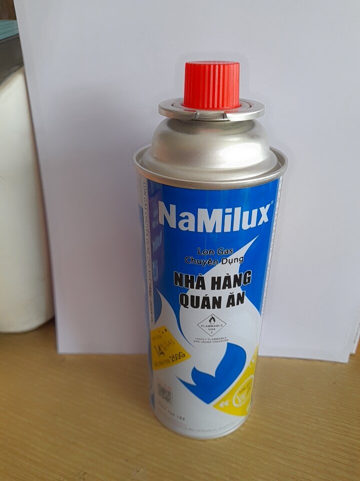 1 lon ga mini dùng cho bếp ga mini