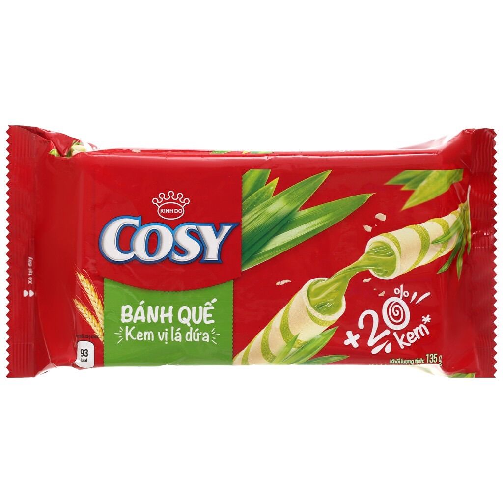 BÁNH QUẾ COSY VỊ SOCOLA/CAM/DỨA/DÂU(NGẪU NHIÊN)