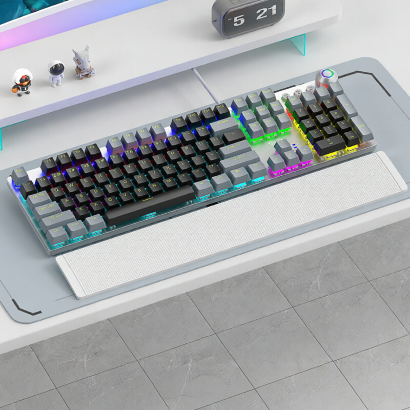 AULA | Bộ Bàn Phím Cơ và Chuột Gaming Wolf Spider F2088, Thiết Kế Công Thái Học, Cấu Trúc Bền Bỉ, Phản Hồi Xúc Giác Nhanh, Tối Ưu Cho FPS, Đa Năng Văn Phòng và Laptop