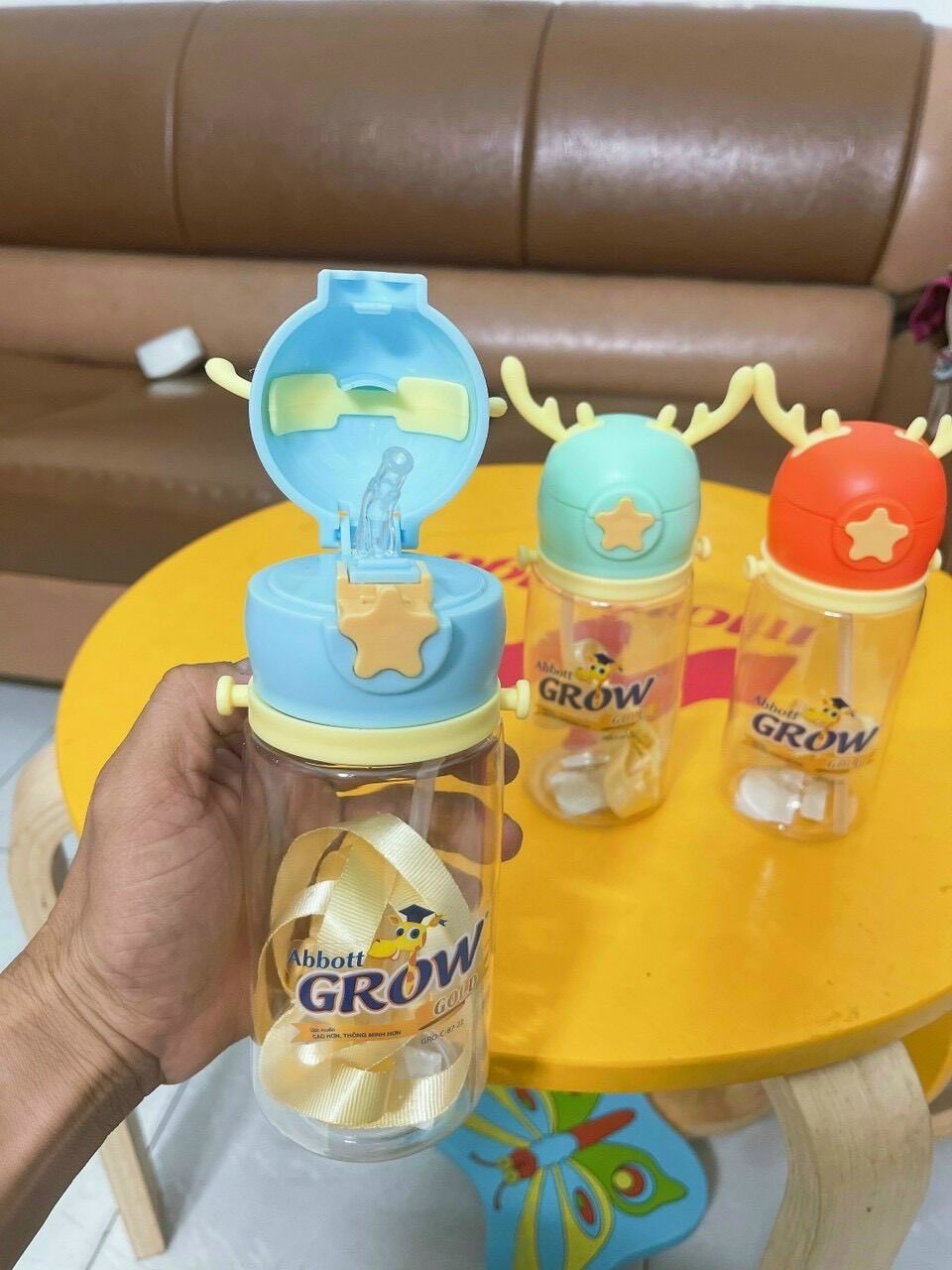 —- bình nước có sừng - 500ml - hkm grow