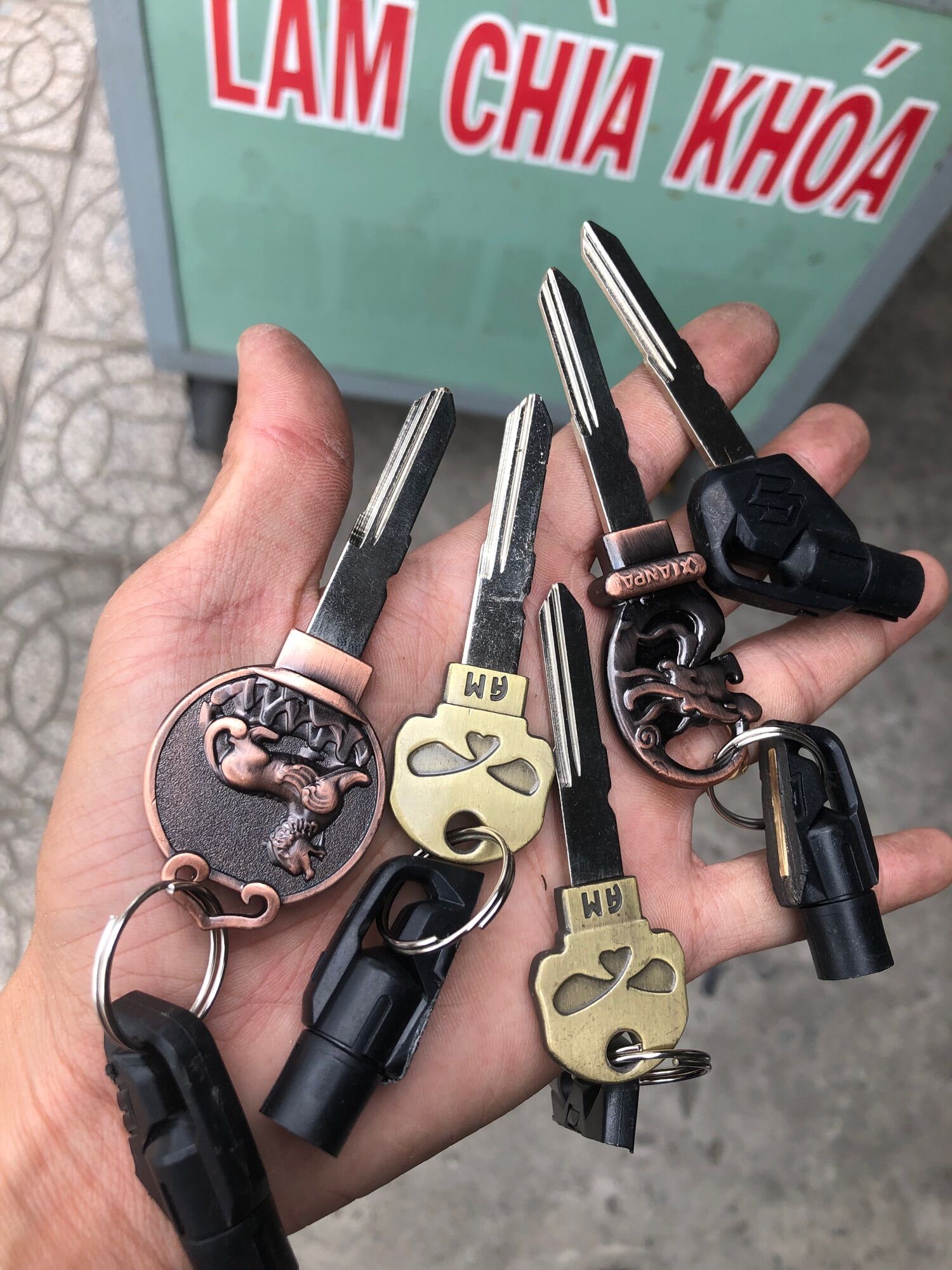 Phôi chìa khoá SUZUKI RAIDER , SATRIA độ cán chìa kiểu ( sư tử , đầu lâu , đầu rồng )