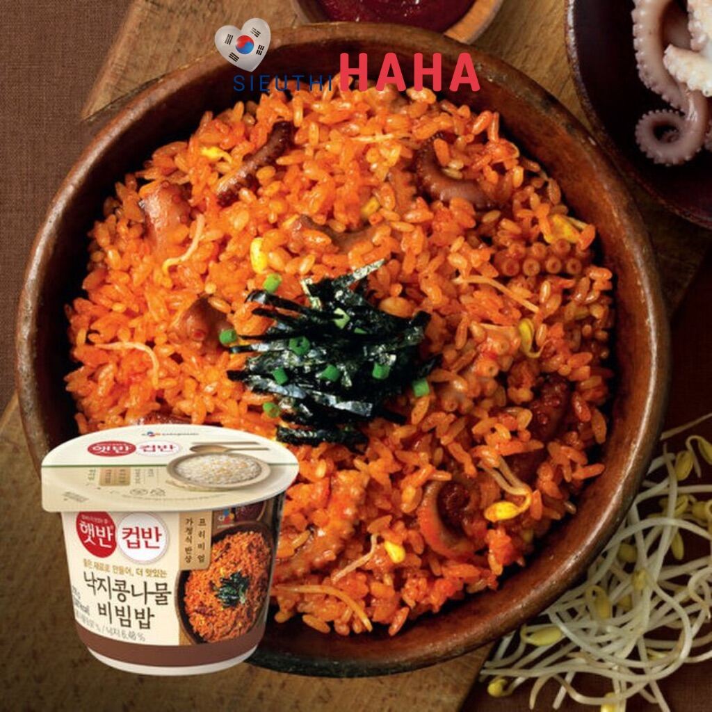 Cơm bạch tuộc xào cay hàn quốc ăn liền 216g