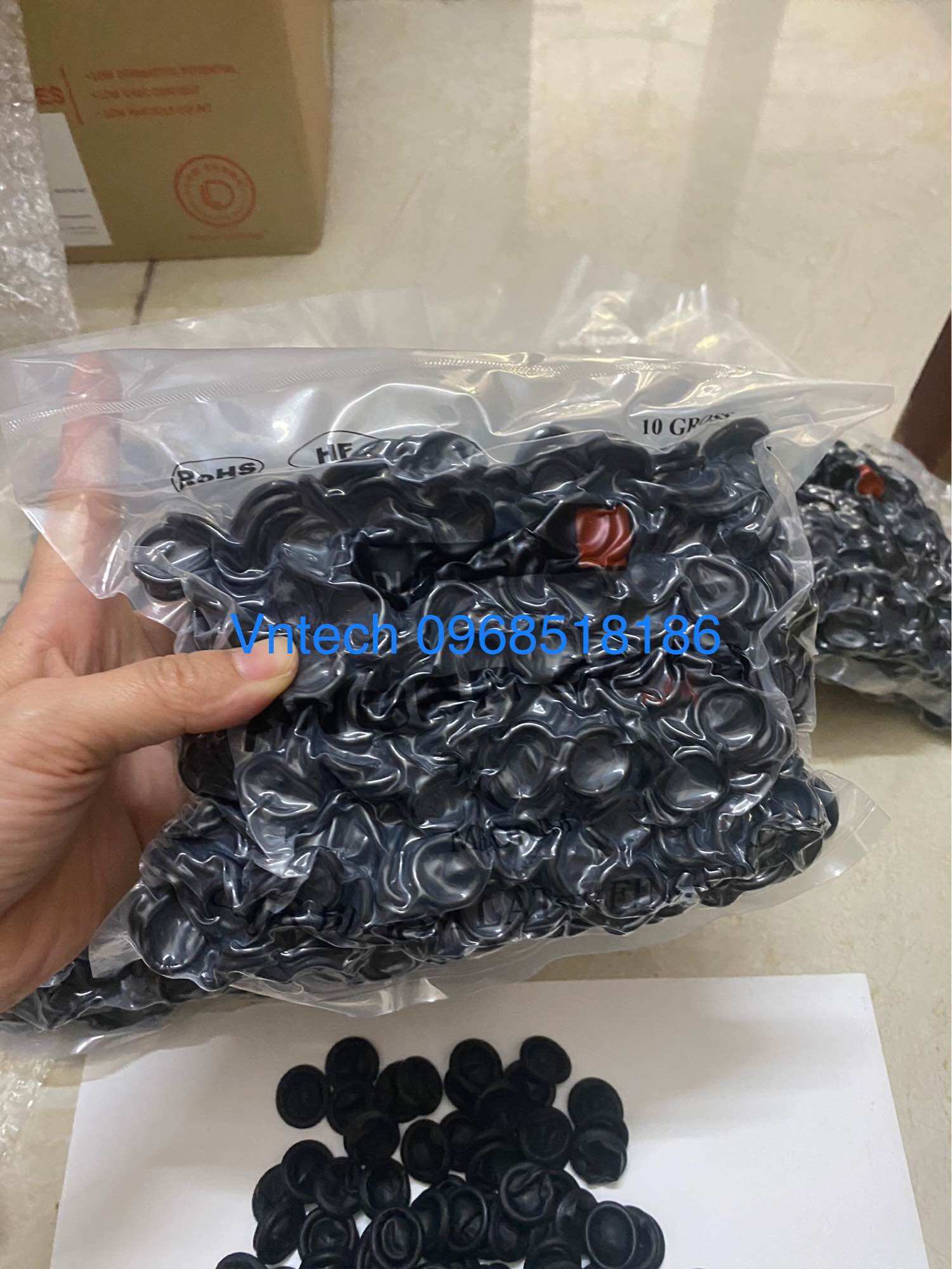 [Túi 500g~1000c] Bao ngón chống tĩnh điện màu đen