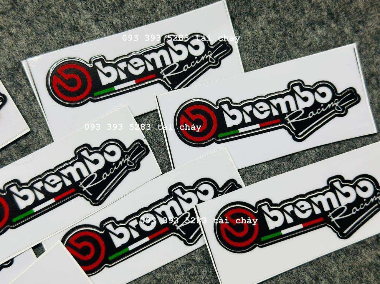 [ 1 MIẾNG ] TEM STICKER BEMBO DÁN TRANG TRÍ XE