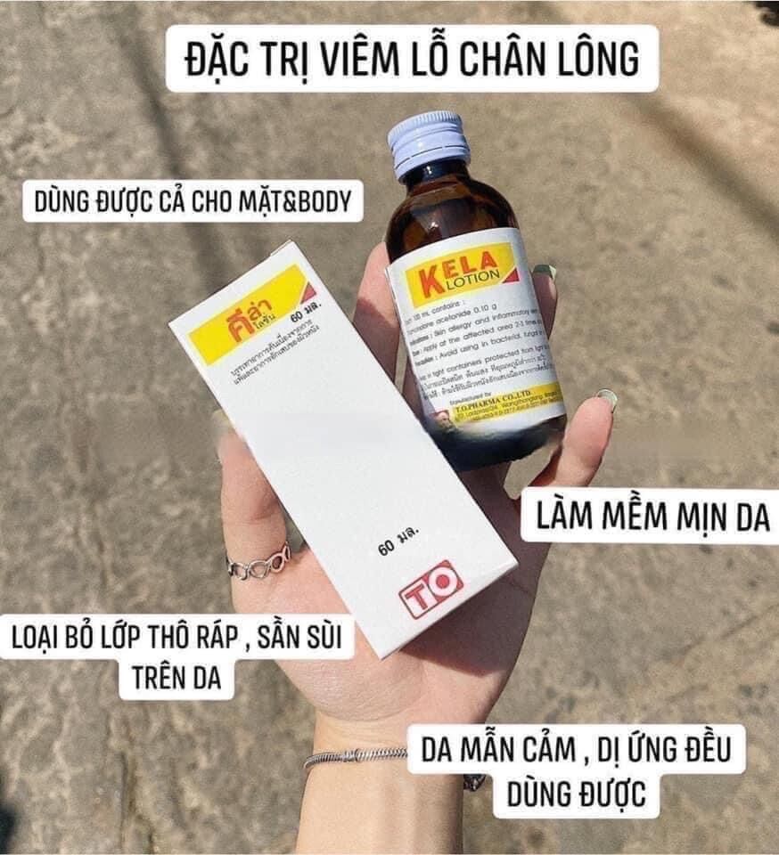 Kela viêm nang lông 60ml thái lan