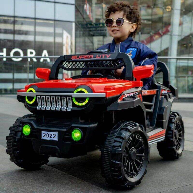 Xe ô tô điện trẻ em Jeep A-6500 tải trọng 40 kg, ắc quy 2x6V4.5ah, tốc độ 3.5 - 6 Km/h, dành cho trẻ 1 đến 10 tuổi