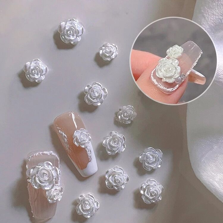 Set 20 Hoa Hồng trang trí móng tay