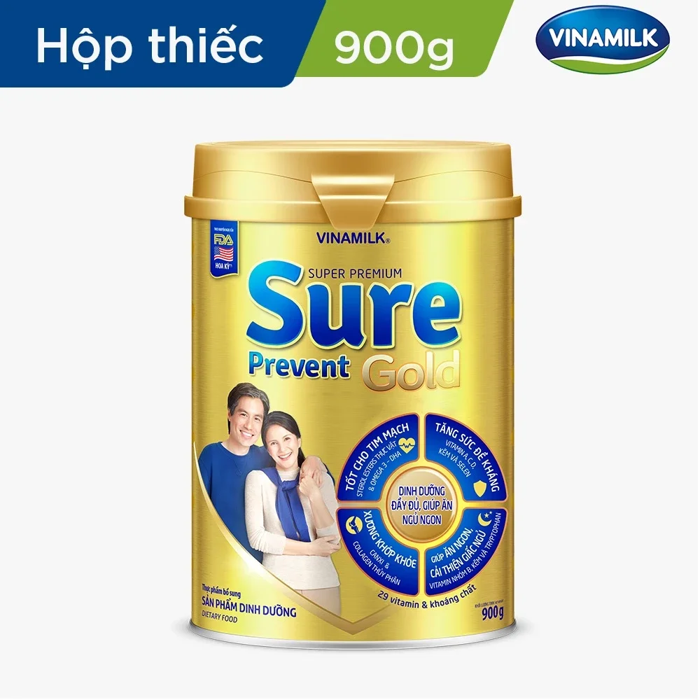 Sữa bột vinamilk sure prevent gold 900g