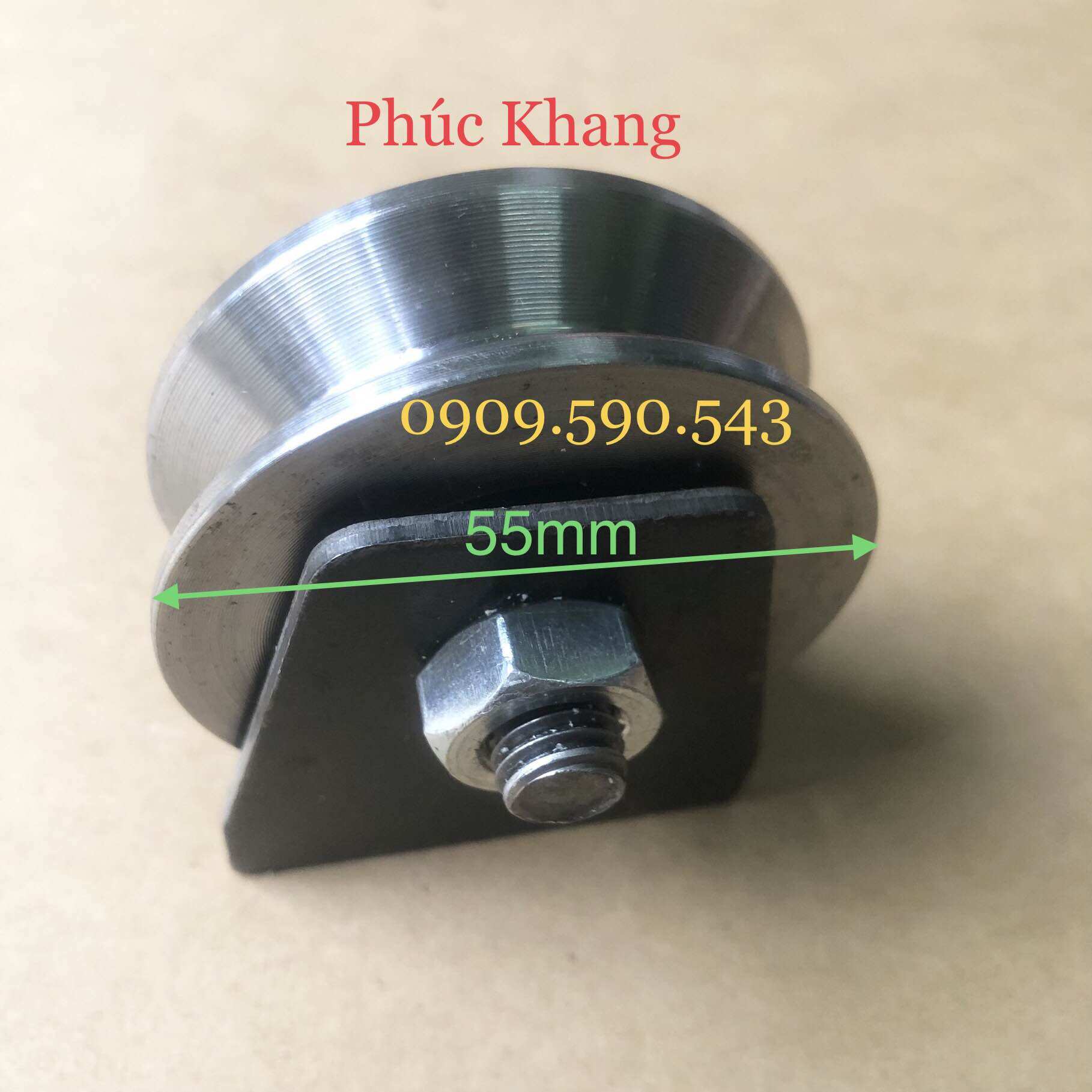 Bánh xe sắt 6 phân rảnh V - Bánh xe cửa lùa - Ròng rọc sắt