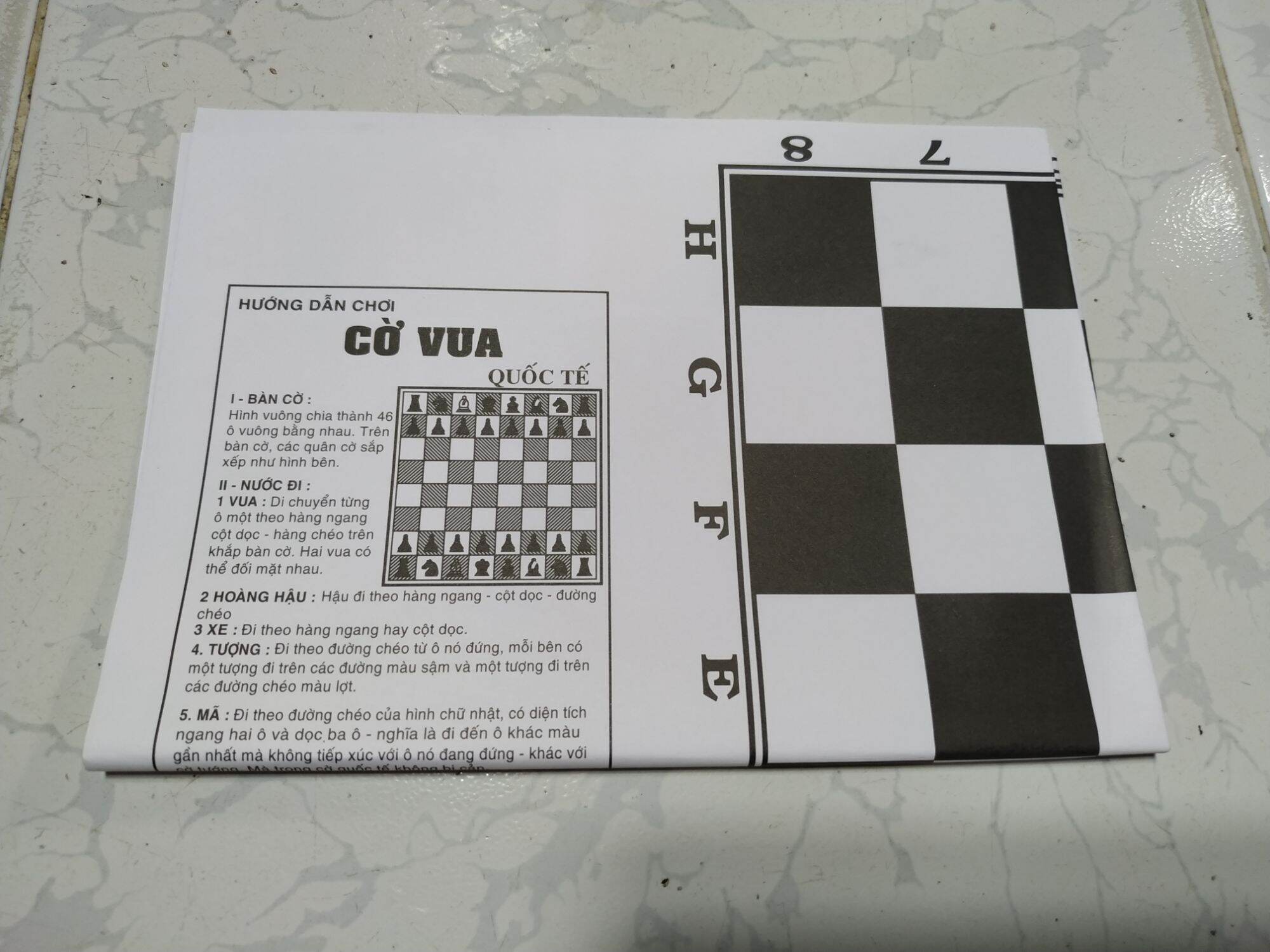 Bộ Cờ Quốc Tế ( Cờ Vua )