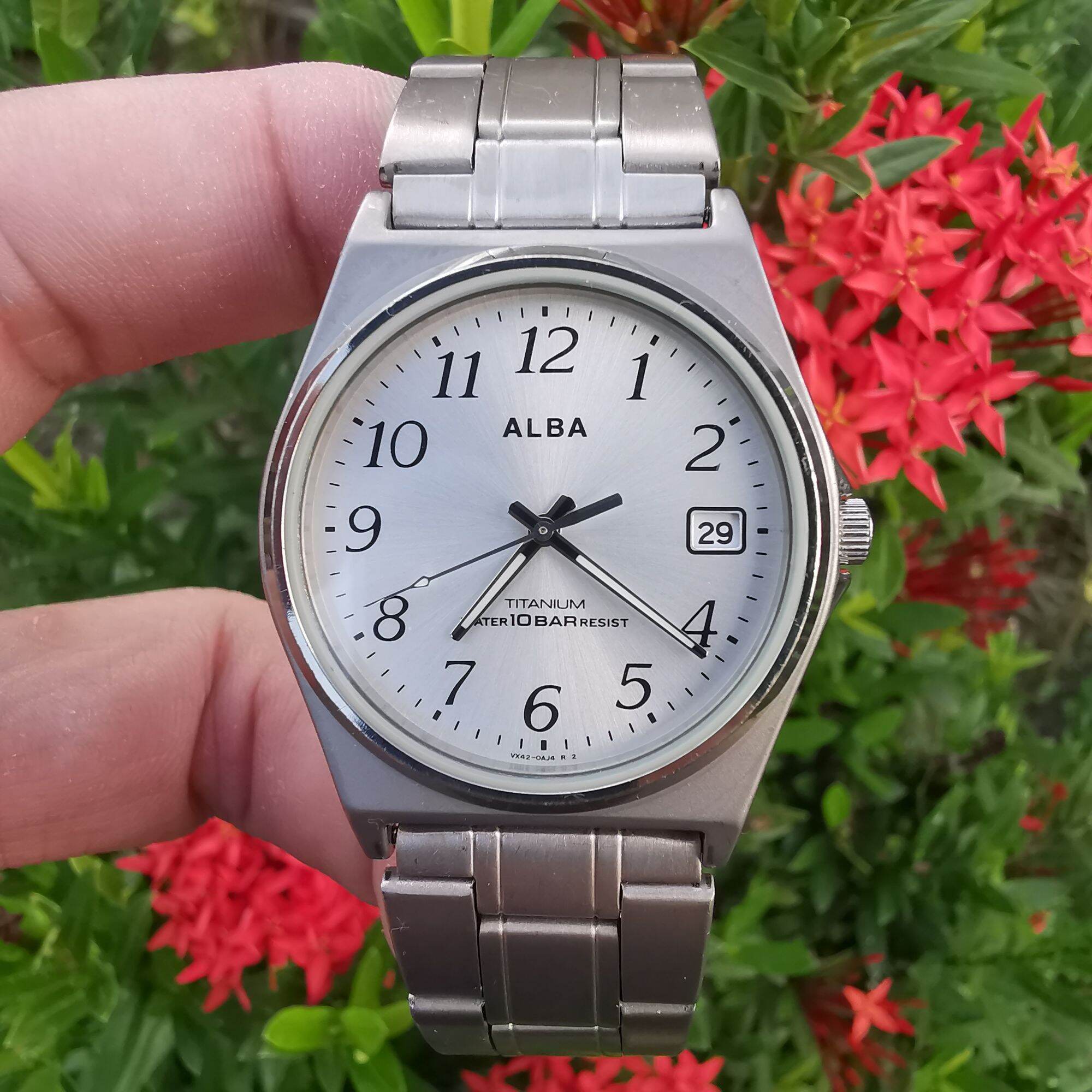 Đồng Hồ Nam Si Nhật ALBA - QUARTZ Titanium 10 Bar N.09
