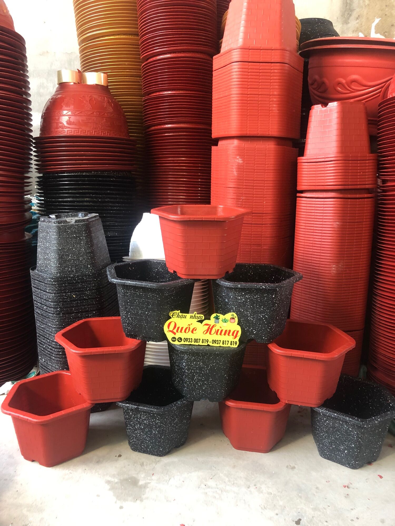 combo 3 chậu nhựa trồng cây FA520