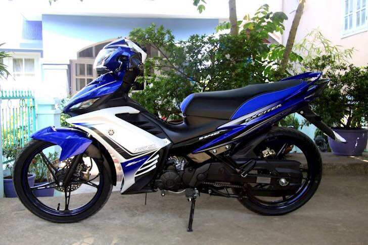 Vỏ yên xe máy da cao cấp xe EXciter 135 (màu xanh đen- vỏ yên chính hãng YAMAHA)