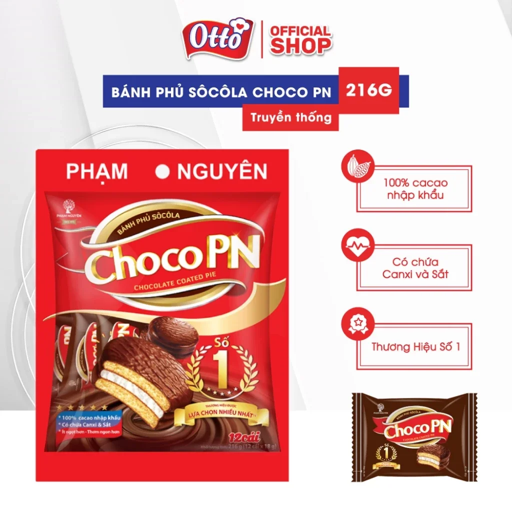 Bánh choco pie Phạm Nguyên 204g