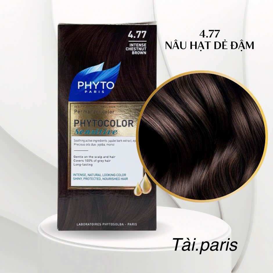 Thuốc Nhuộm Tóc Phủ Bạc Hữu Cơ Phyto cho da nhạy cảm