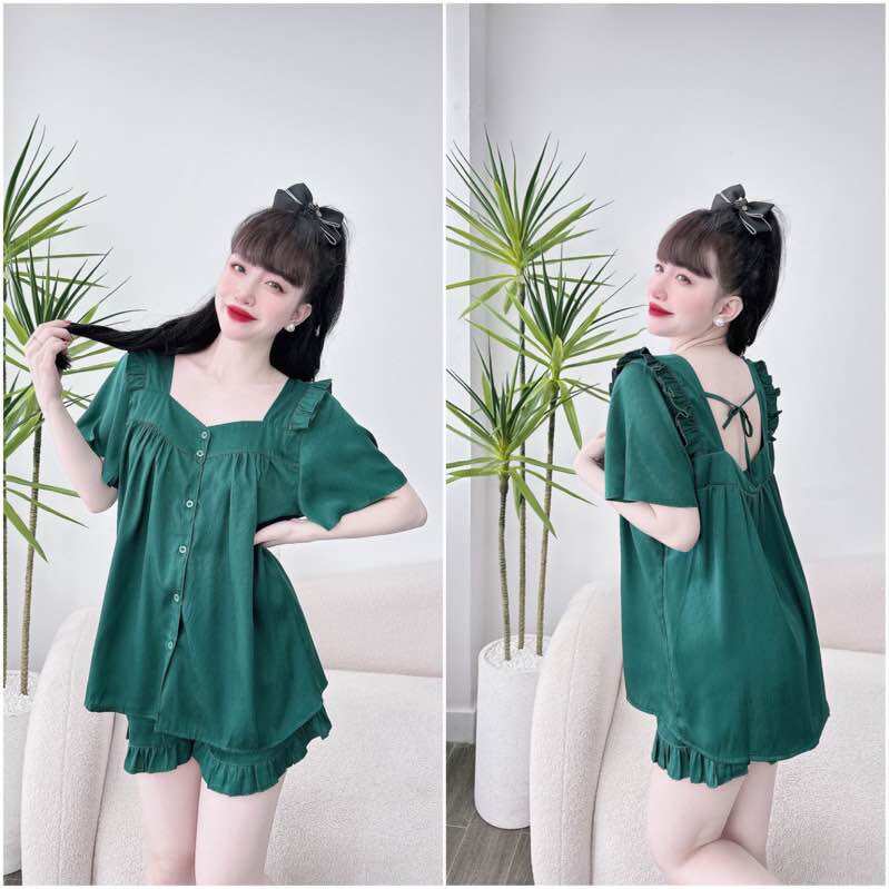 (55-100kg) Bộ Ngủ Lụa Xước Bigsize Cao Cấp - Chất mát, form chuẩn