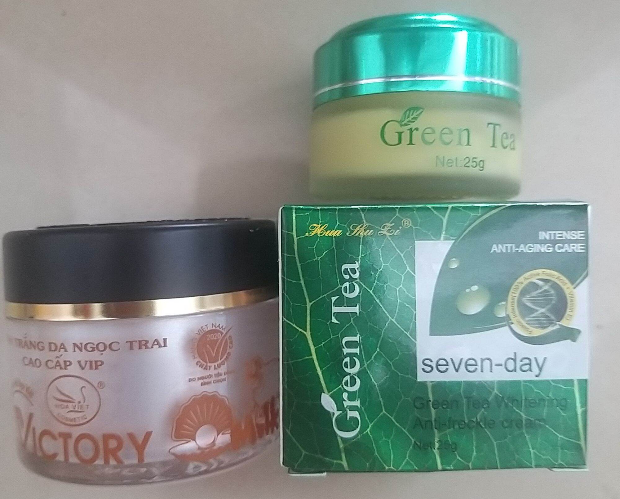 Combo Victory Hoa Việt Ngọc Trai Vip Với Green Tea