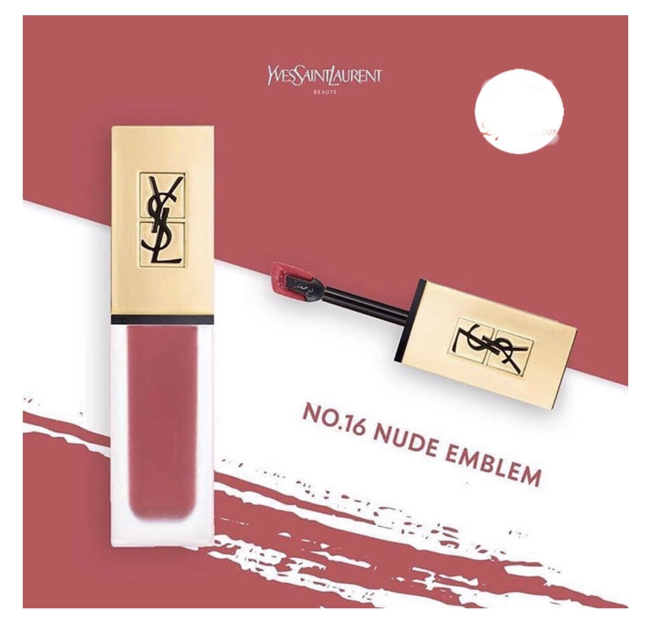 Son kem ysl 16 nude emblem màu hồng đất