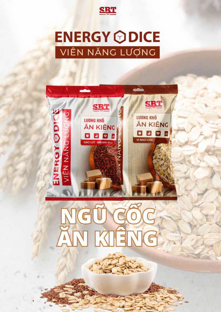 Combo Lương Khô Mini Ăn kiêng SBT - Gạo Lứt, Yến Mạch Gói 475gr (475gr/gói x 2 gói)