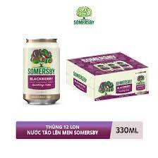 Thùng 12 lon Somersby Mâm xôi lên men (330mlx12 lon).