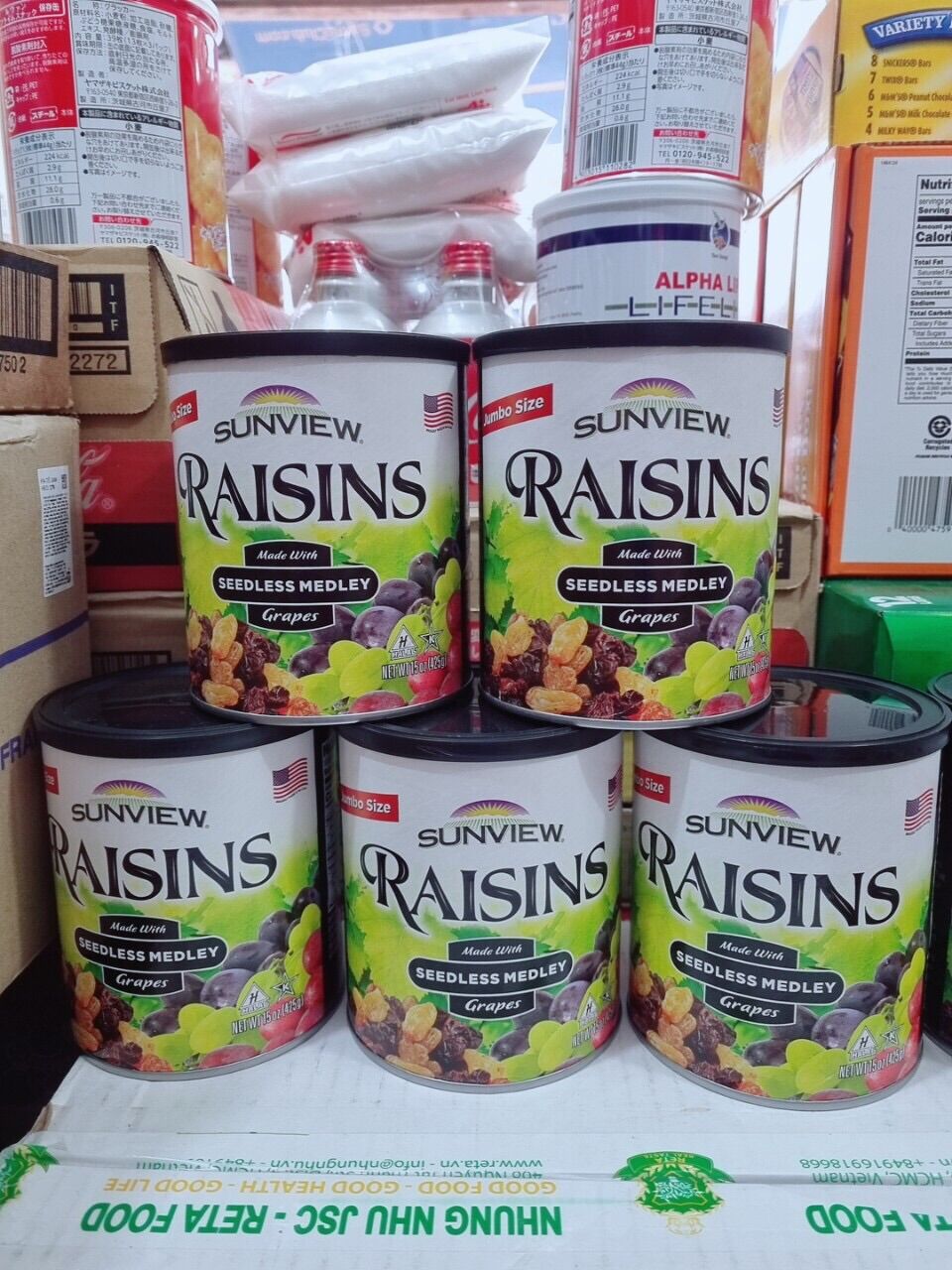 Nho khô Mỹ Sunview raisins 425gr Loại 1