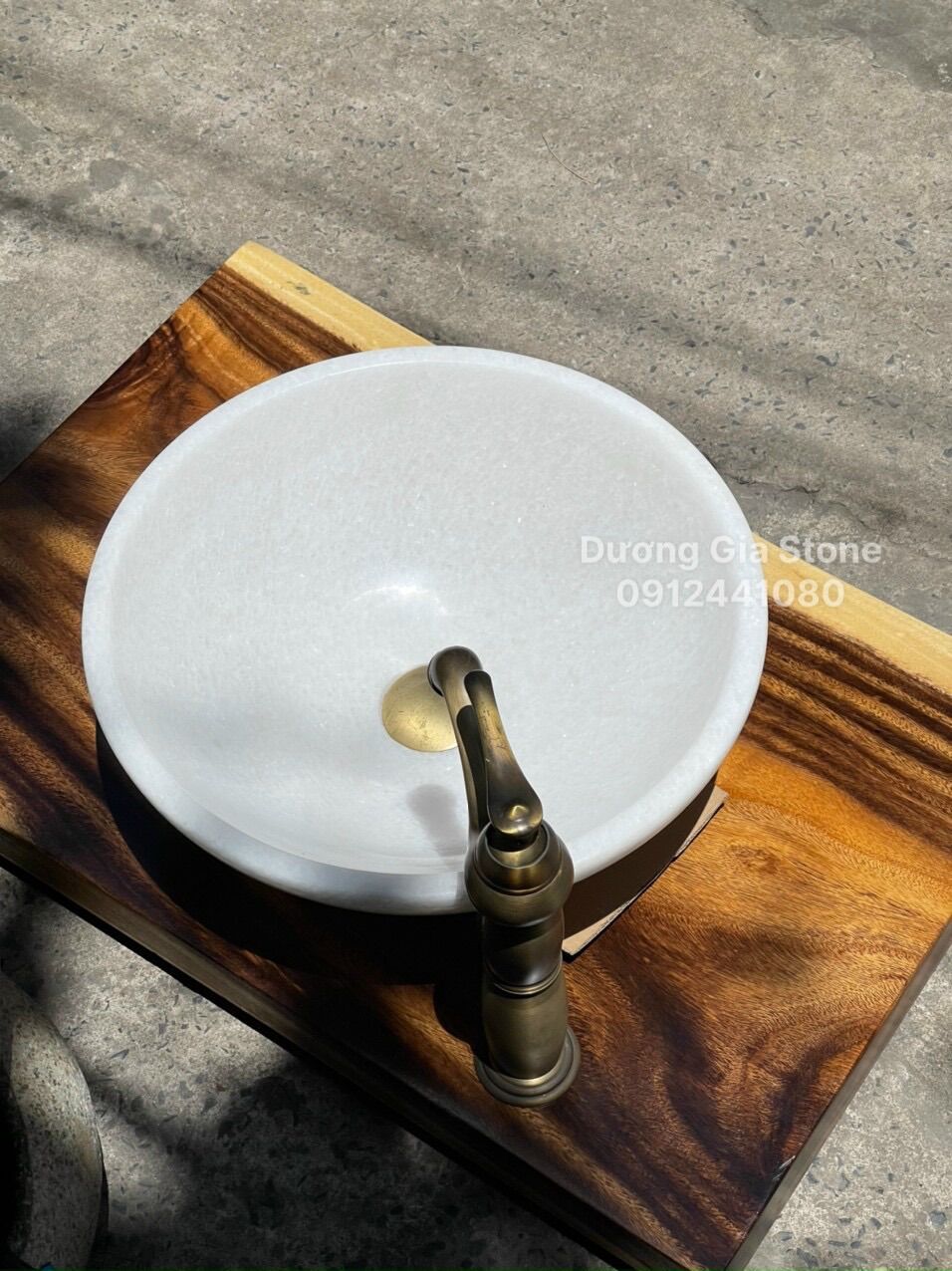 Lavabo đá Trắng muối