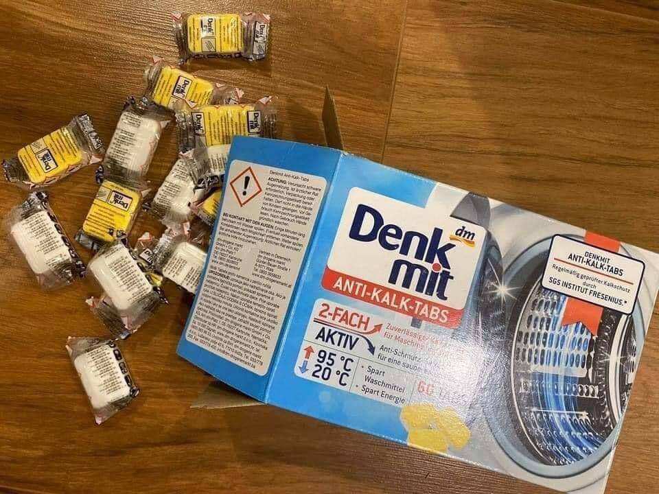 Viên tẩy lồng máy giặt Denkmit Đức