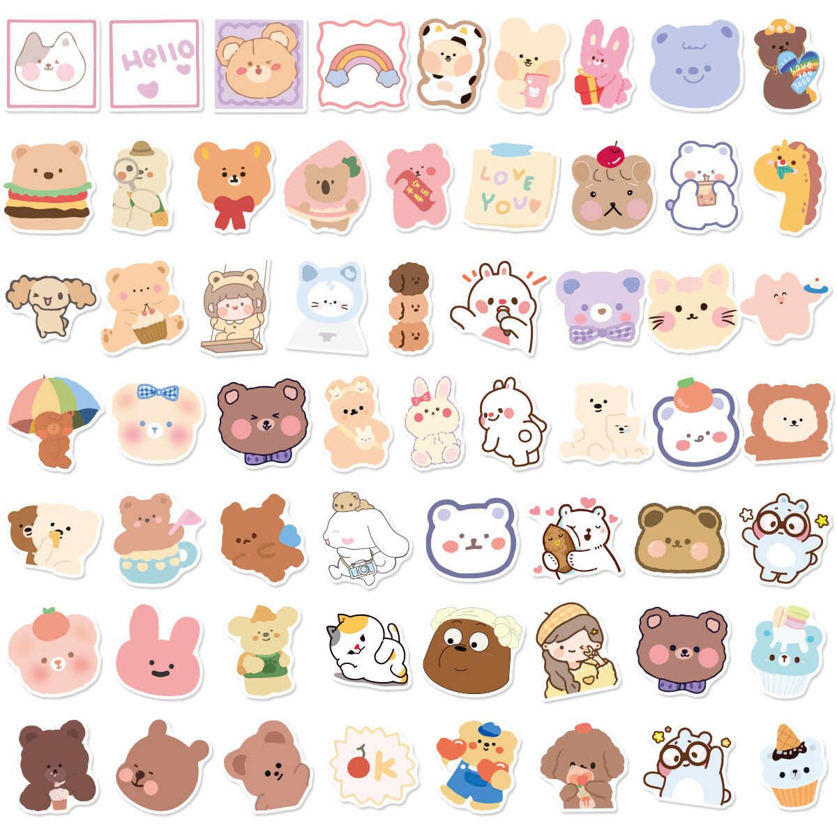 Set 20/50/100 hình dán sticker chống thấm nước M9