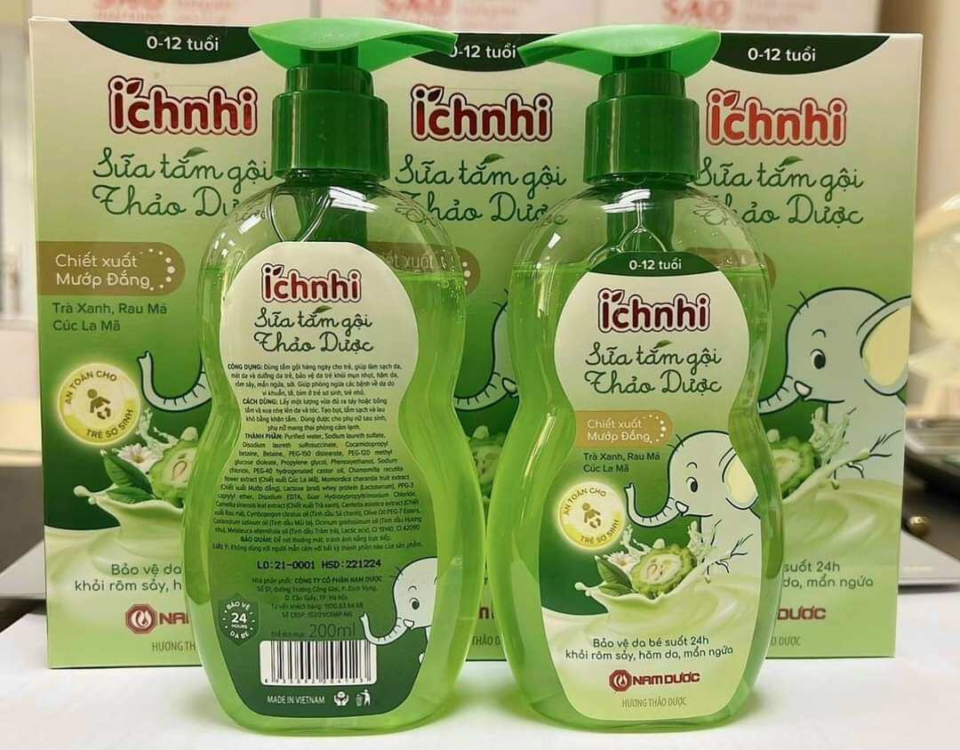 Sữa tắm gội thảo dược ích nhi
