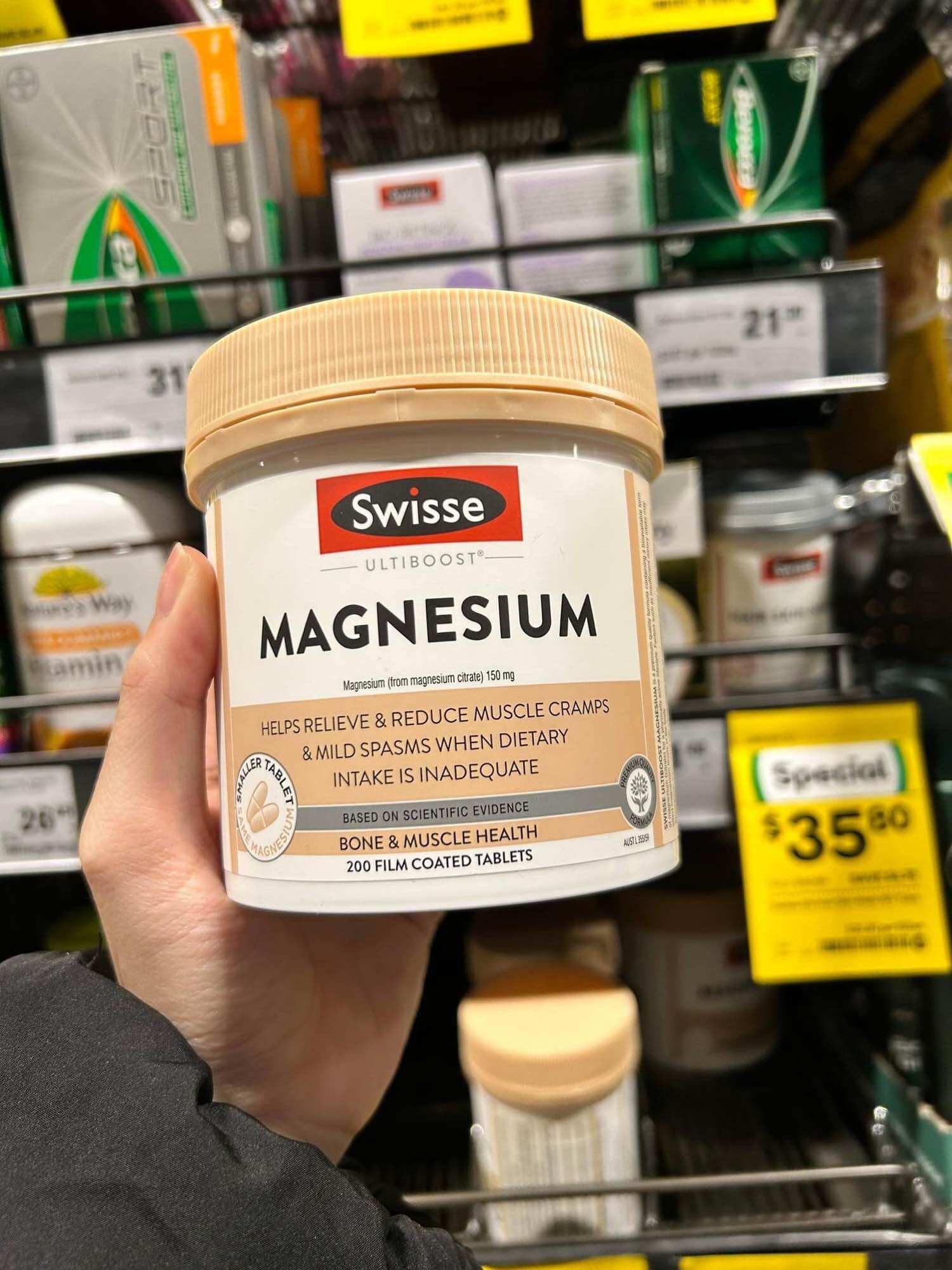 Swisse Ultiboost Magnesium 200 viên