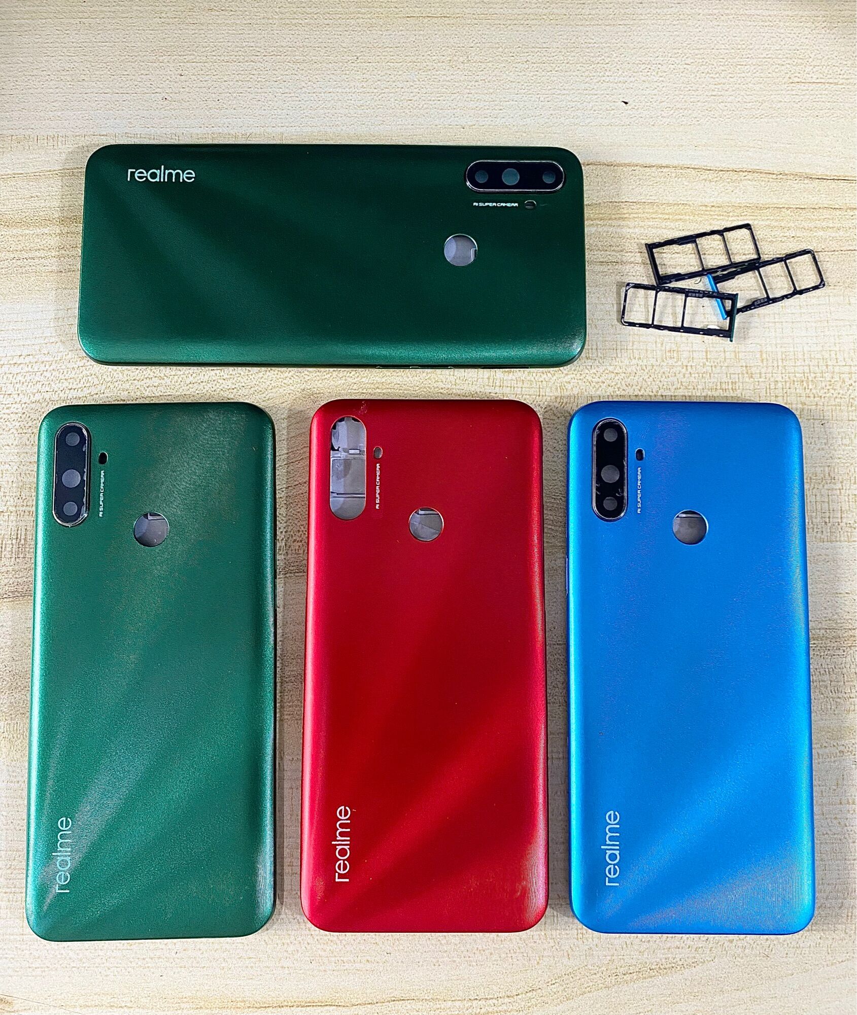 Bộ vỏ + sườn oppo realme c3 zin hàng cao cấp