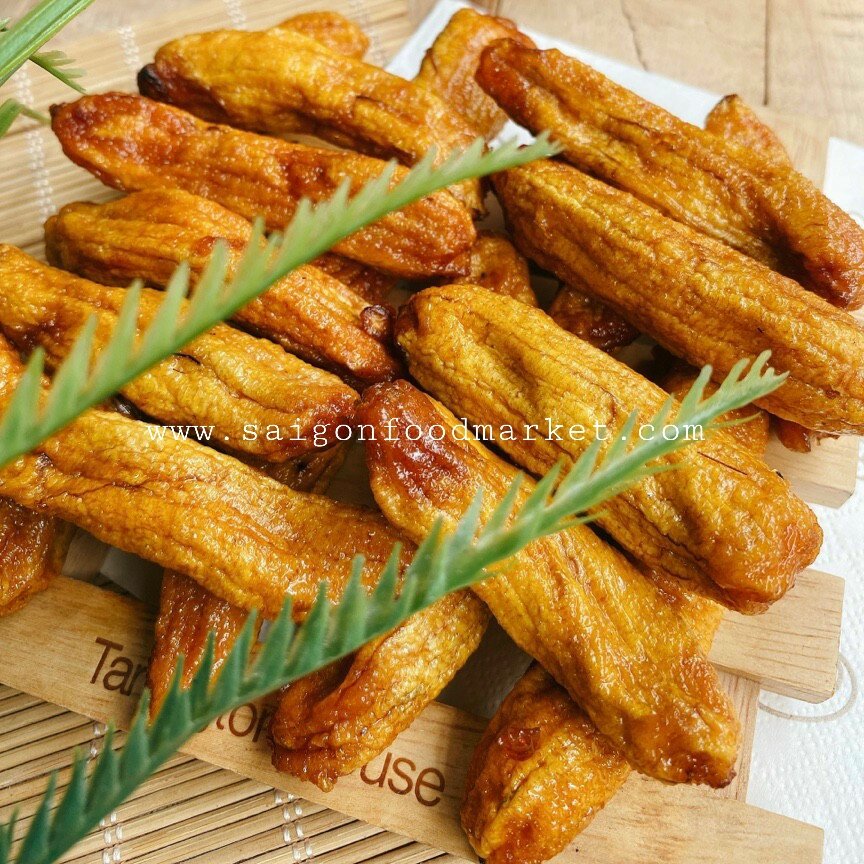 Chuối trái sấy dẻo 500g