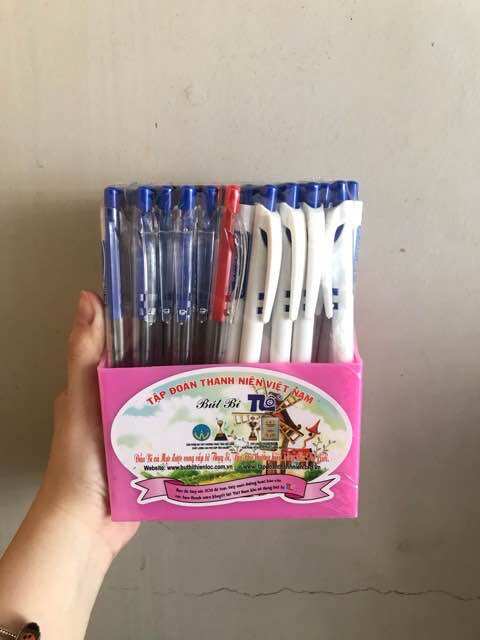 🎁Hộp 50 Cây Bút Bi, Viết Cực Êm Tay (Bi 79)