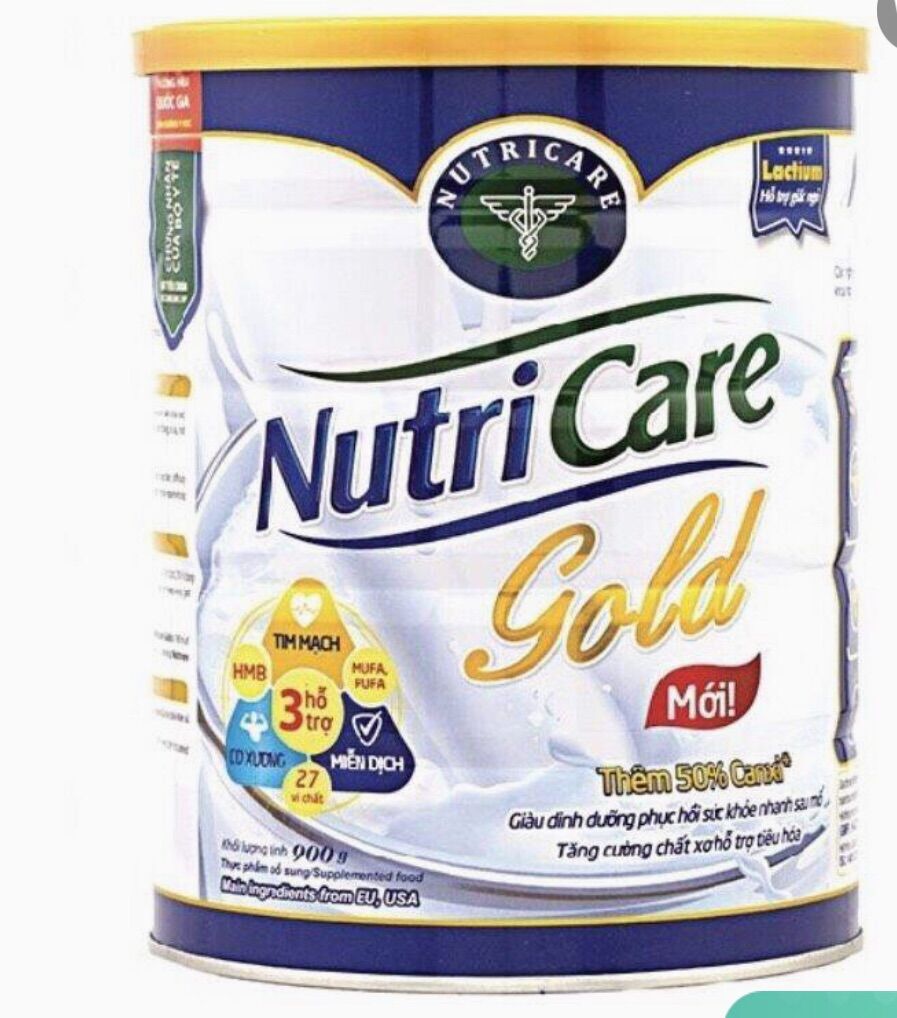 Sữa bột nutricare gold 900g date 2023