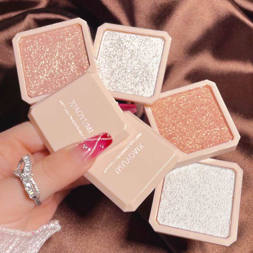 Phấn bắt sáng Xiaoyumi, phấn bắt sáng 2 ngăn highlight nhũ makeup nội địa trung