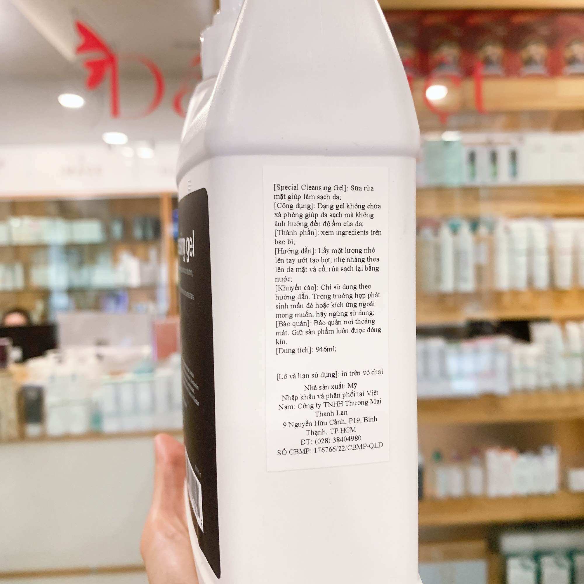 [SIZE CHUYÊN NGHIỆP]Sữa Rửa Mặt Dermalogica Special Cleansing Gel 946ml