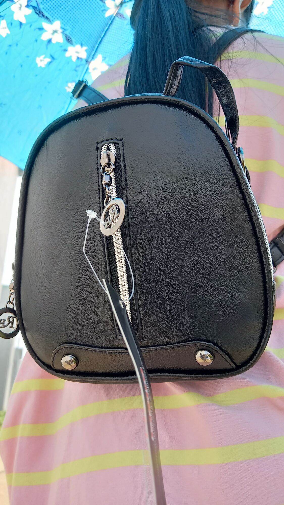 Balo mini chất da trơn (ảnh thật)