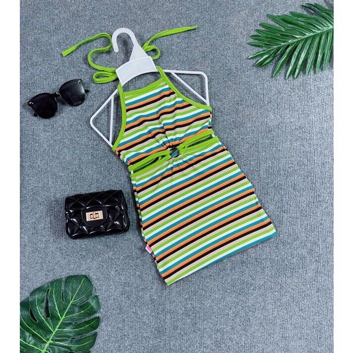 Set bộ/ đầm body sọc cho bé gái