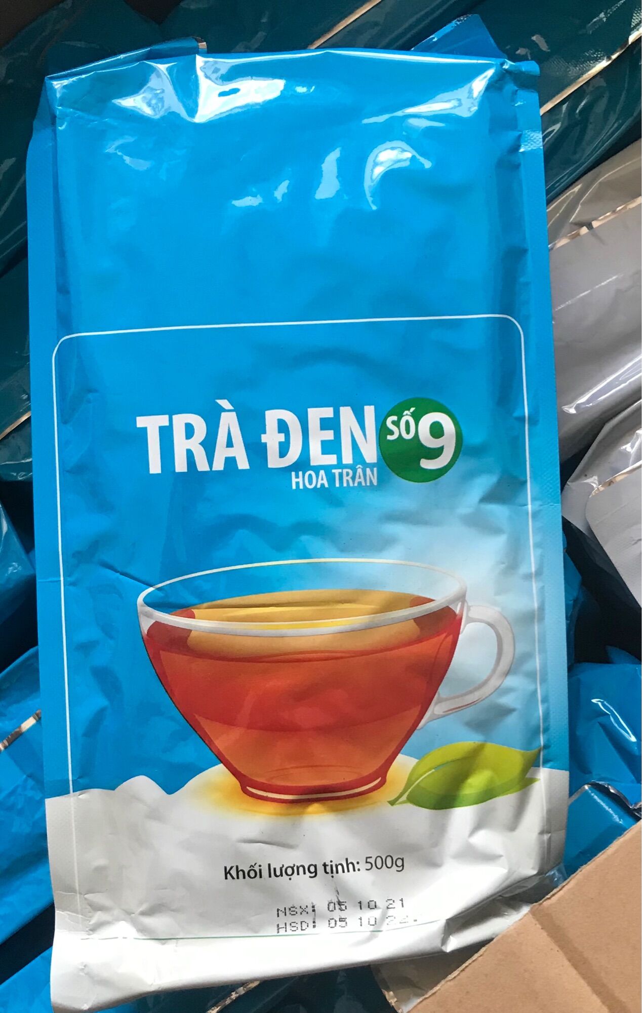 Trà đen số 9 hoa trân pha trà sữa