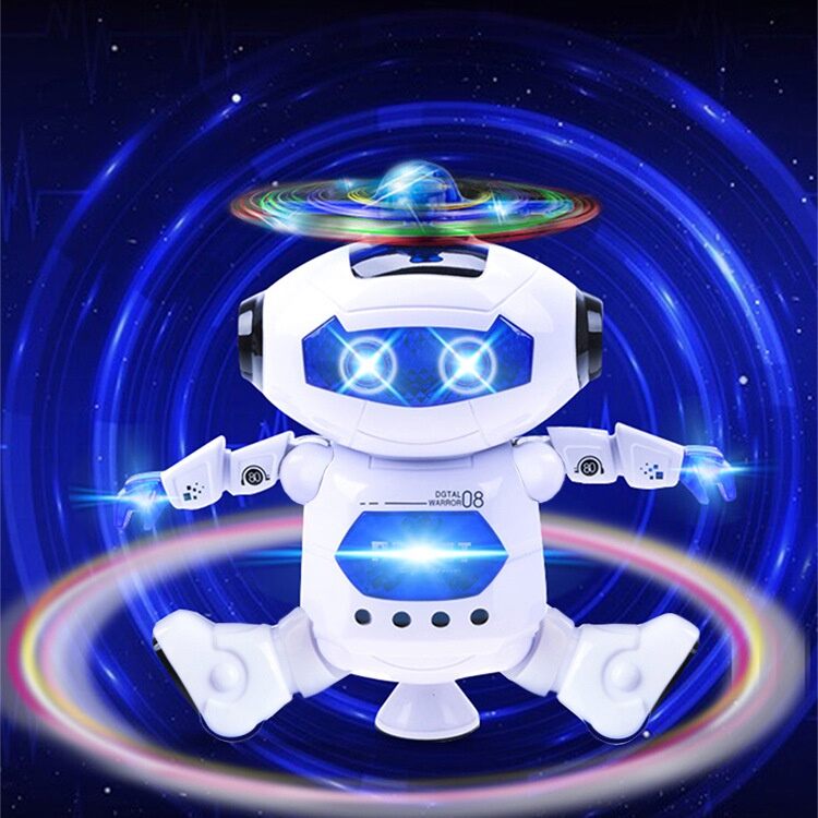Robot Xoay 360 Độ Biết Nhảy Múa Hát Có Đèn